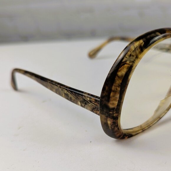 Vintage Women's Resin Swirl Oval Glasses - Picture 6 of 12